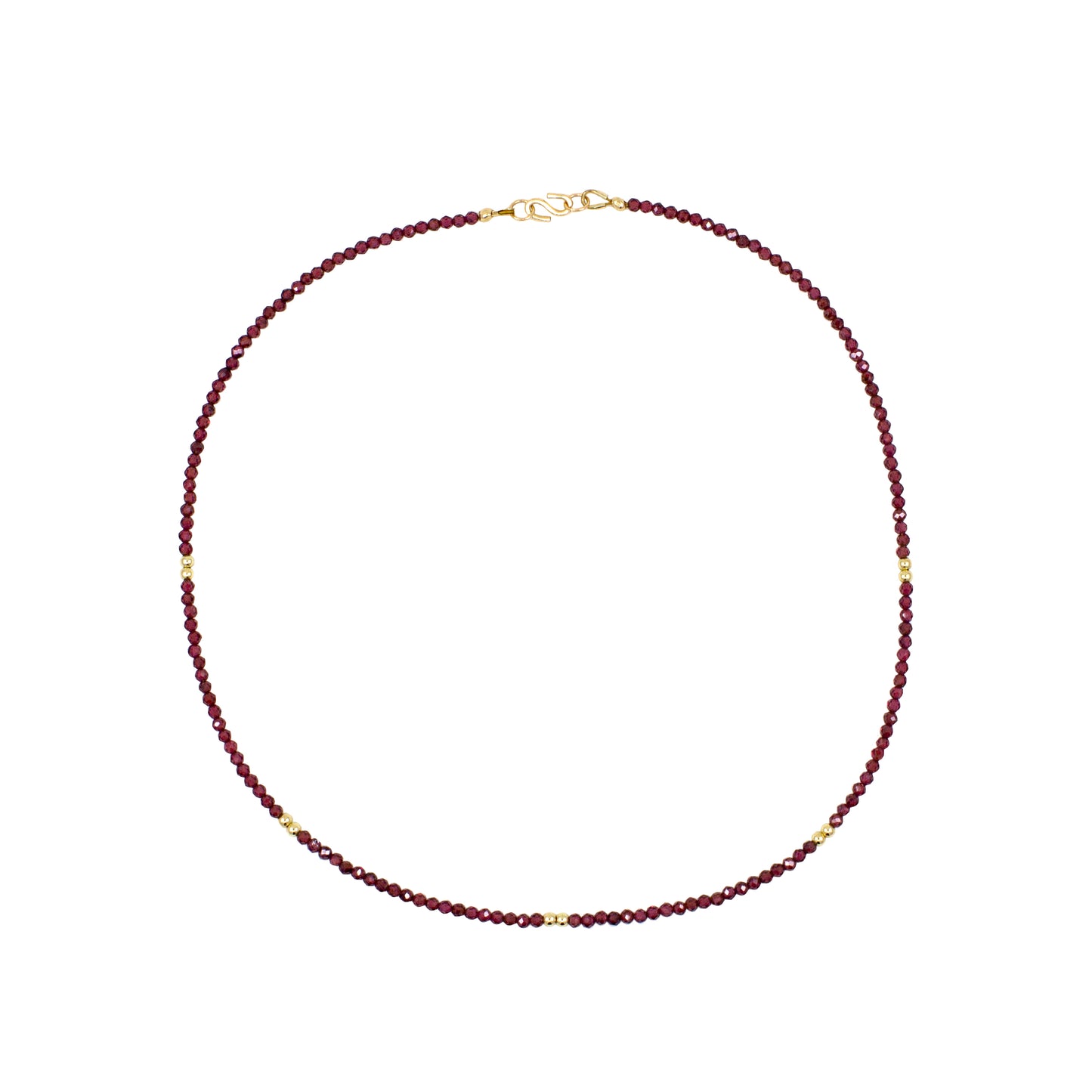 January Baby Garnet Necklace